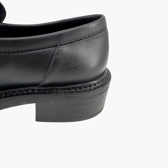 Louis Vuitton Academy Loafers Black LV Chain Platform Size 37.5 US 7.5 Women's - Picture 11 of 15